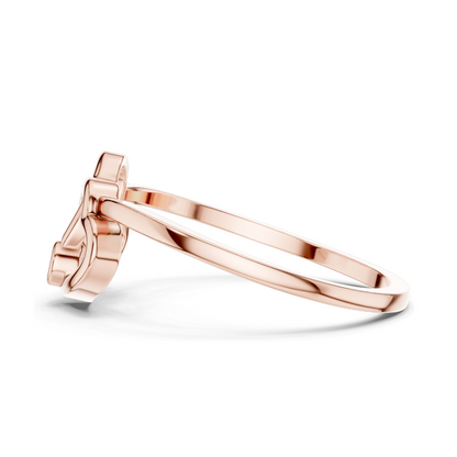 Elegant Lab Diamond Heart Ring for Women | 18KT, 14KT, 10KT Gold & 925 Silver | VVS-VS Clarity, Moissanite & Diamond Options | Available in Rose, Yellow, White Gold