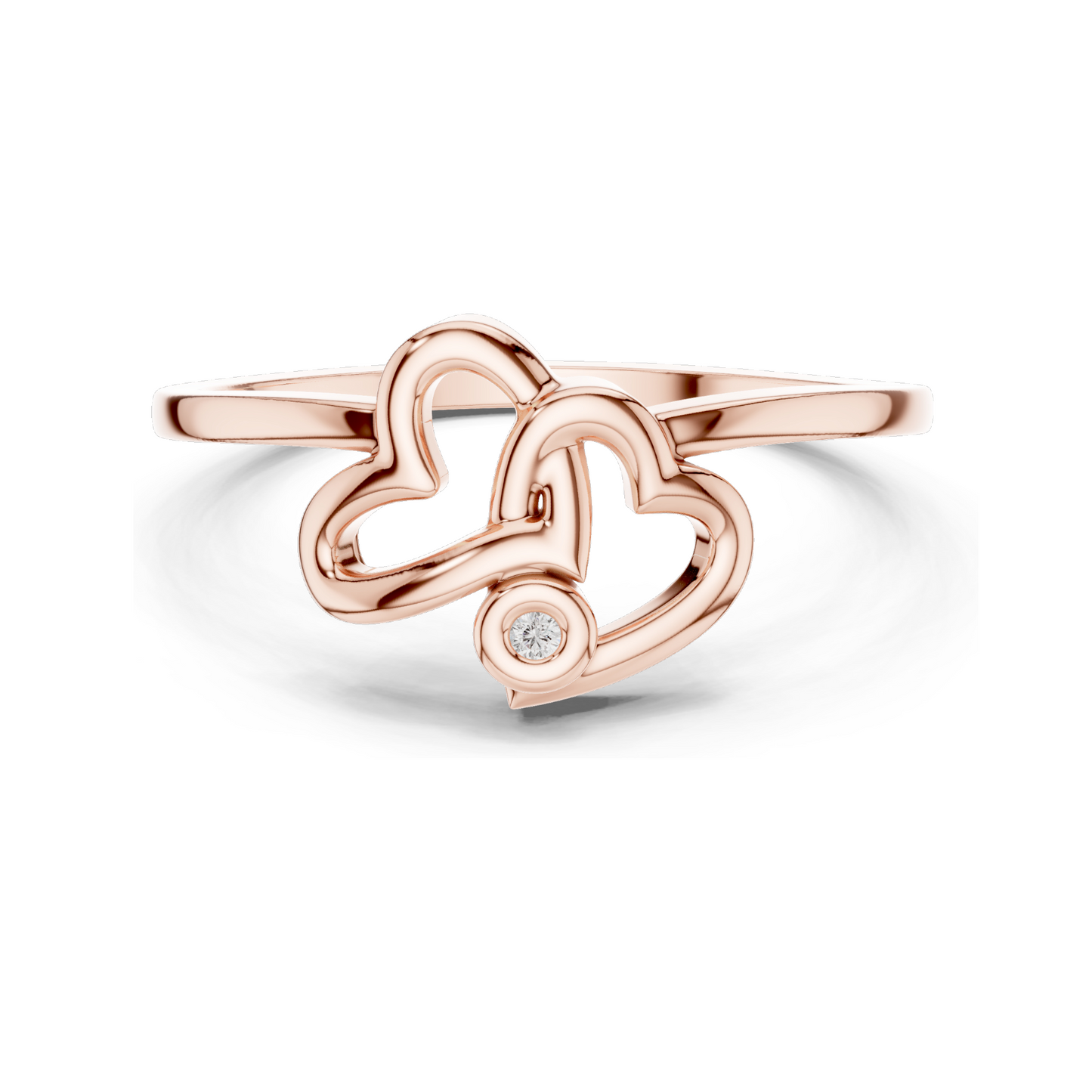 Elegant Lab Diamond Heart Ring for Women | 18KT, 14KT, 10KT Gold & 925 Silver | VVS-VS Clarity, Moissanite & Diamond Options | Available in Rose, Yellow, White Gold