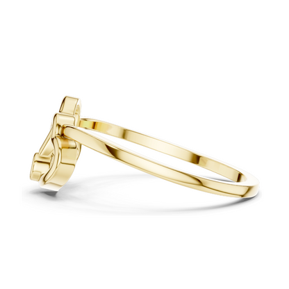 Elegant Lab Diamond Heart Ring for Women | 18KT, 14KT, 10KT Gold & 925 Silver | VVS-VS Clarity, Moissanite & Diamond Options | Available in Rose, Yellow, White Gold