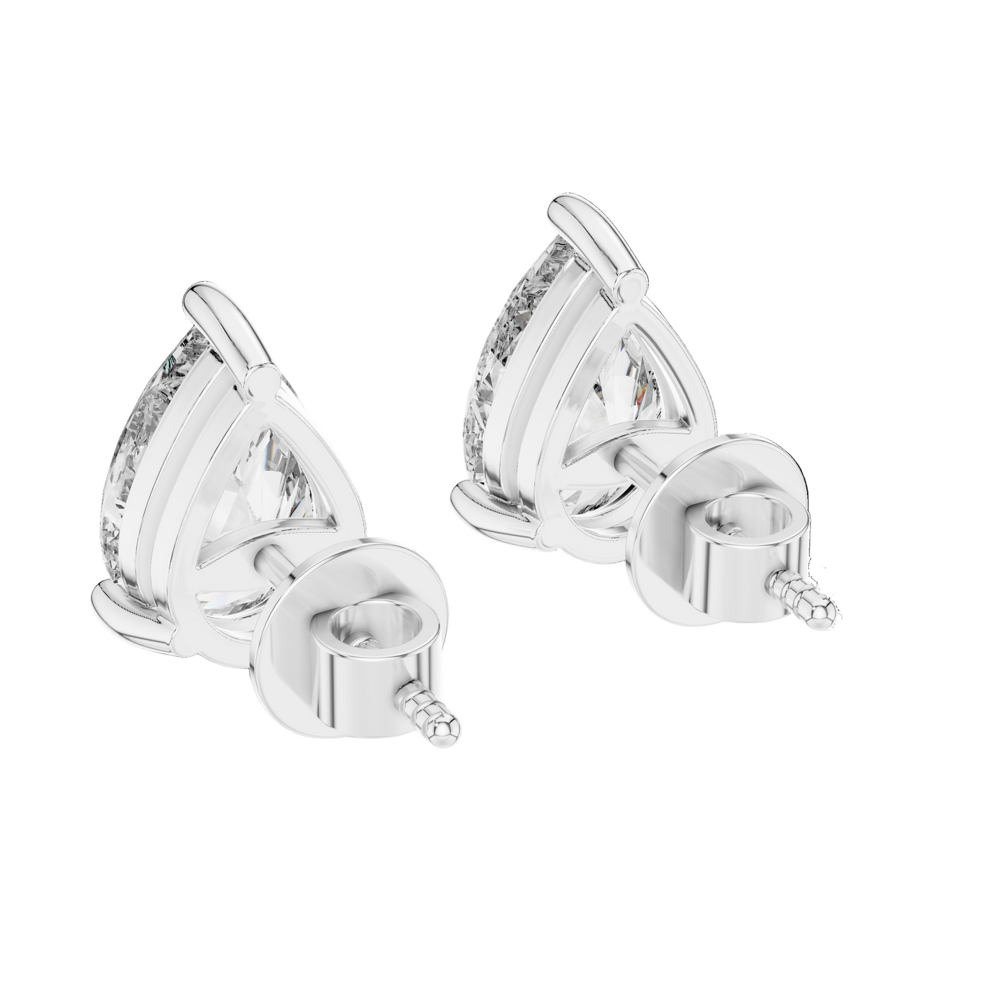 3.5 CT VVS-VS EF CVD Diamond Teardrop Earrings | 18KT, 14KT, 10KT Gold & 925 Silver | Lab Grown Diamonds, Rose, Yellow, White Gold Options