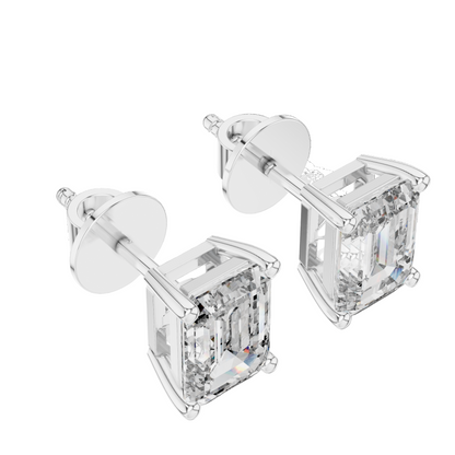 2.5 CT Lab-Grown Diamond Earrings | VVS-VS EF CVD Diamonds in 18KT, 14KT, 10KT Gold & 925 Silver | Moissanite, Rose, Yellow, White Gold Options