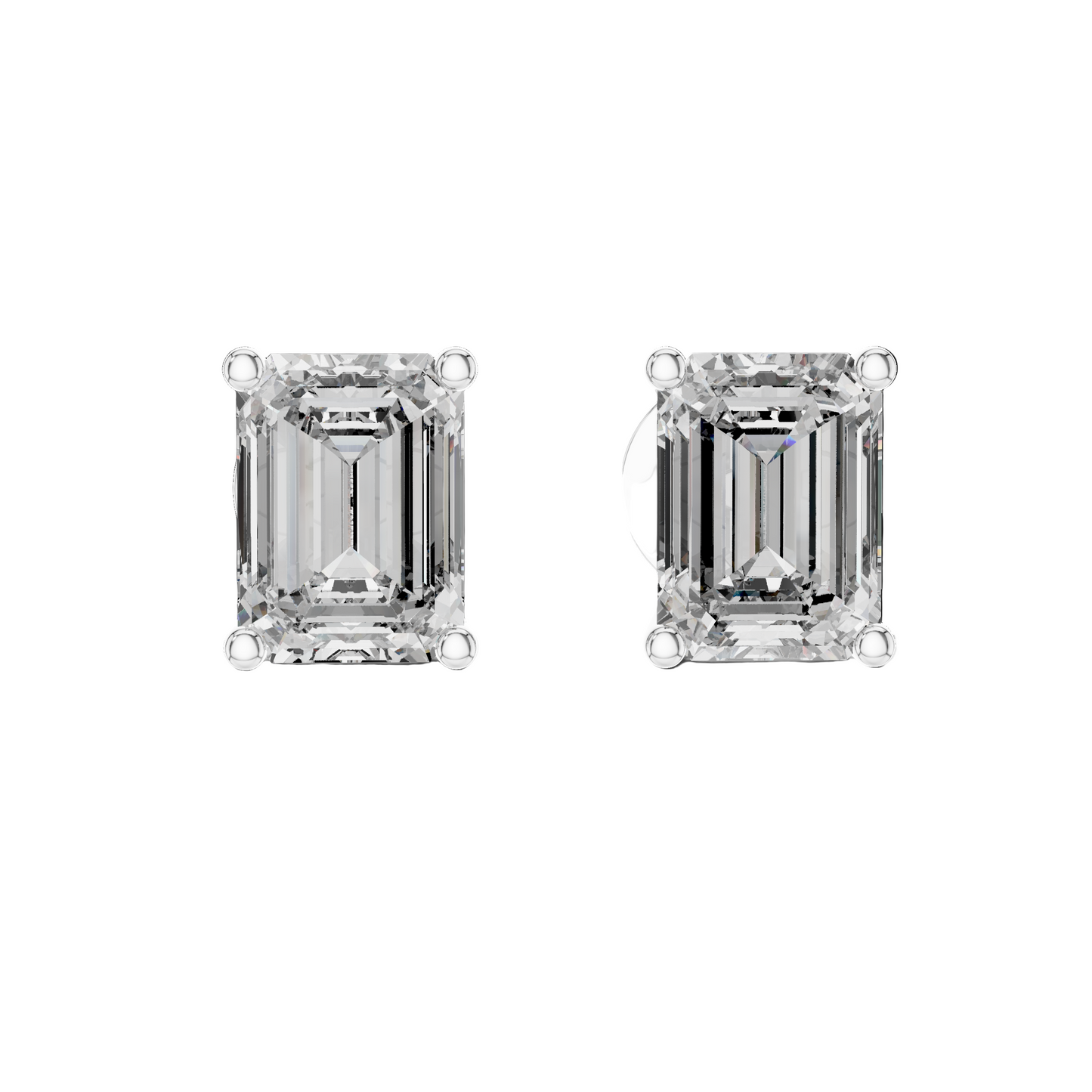2.5 CT Lab-Grown Diamond Earrings | VVS-VS EF CVD Diamonds in 18KT, 14KT, 10KT Gold & 925 Silver | Moissanite, Rose, Yellow, White Gold Options