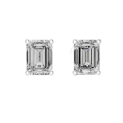 2.5 CT Lab-Grown Diamond Earrings | VVS-VS EF CVD Diamonds in 18KT, 14KT, 10KT Gold & 925 Silver | Moissanite, Rose, Yellow, White Gold Options