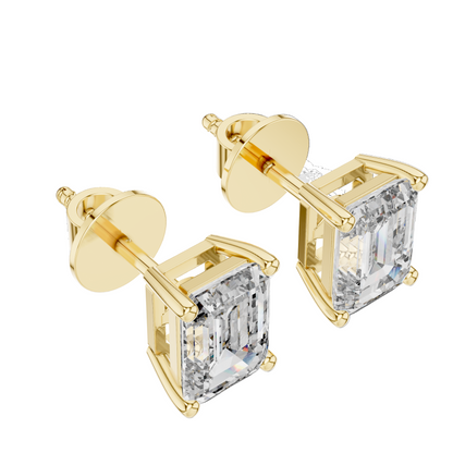 2.5 CT Lab-Grown Diamond Earrings | VVS-VS EF CVD Diamonds in 18KT, 14KT, 10KT Gold & 925 Silver | Moissanite, Rose, Yellow, White Gold Options