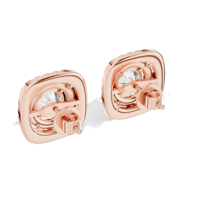 3.89 CT Total Lab-Created Diamond Earrings | VVS-VS EF Clarity | 18KT, 14KT, 10KT Gold & 925 Silver | Moissanite & Rose, Yellow, White Gold Options