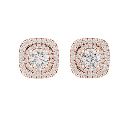 3.89 CT Total Lab-Created Diamond Earrings | VVS-VS EF Clarity | 18KT, 14KT, 10KT Gold & 925 Silver | Moissanite & Rose, Yellow, White Gold Options