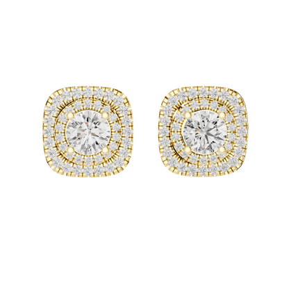 3.89 CT Total Lab-Created Diamond Earrings | VVS-VS EF Clarity | 18KT, 14KT, 10KT Gold & 925 Silver | Moissanite & Rose, Yellow, White Gold Options
