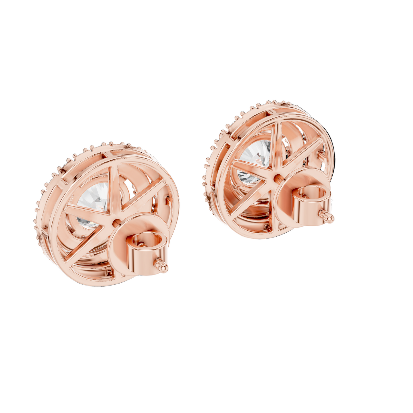 3.42 CT Lab-Grown VVS-VS-EF CVD Diamond Earrings | 18KT, 14KT, 10KT Gold & 925 Silver | Moissanite Option | Rose, Yellow, White Gold