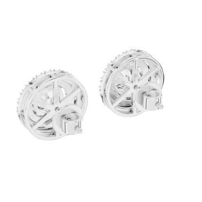 3.42 CT Lab-Grown VVS-VS-EF CVD Diamond Earrings | 18KT, 14KT, 10KT Gold & 925 Silver | Moissanite Option | Rose, Yellow, White Gold