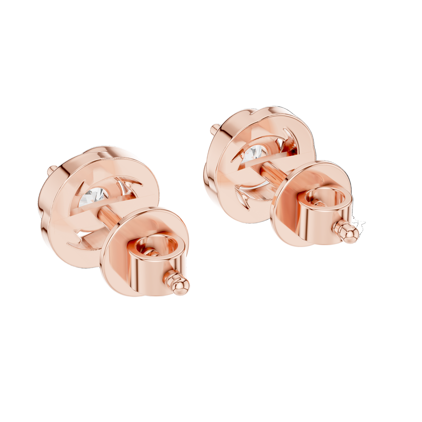 0.4782 CT Lab-Created VVS-VS EF CVD Diamond Earrings | Elegant 18KT, 14KT, 10KT Gold & 925 Silver | Moissanite, Rose, Yellow, White Gold Options