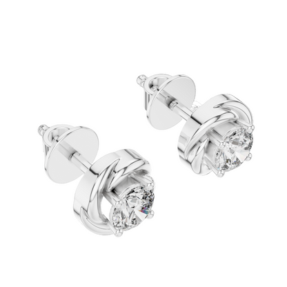 0.4782 CT Lab-Created VVS-VS EF CVD Diamond Earrings | Elegant 18KT, 14KT, 10KT Gold & 925 Silver | Moissanite, Rose, Yellow, White Gold Options