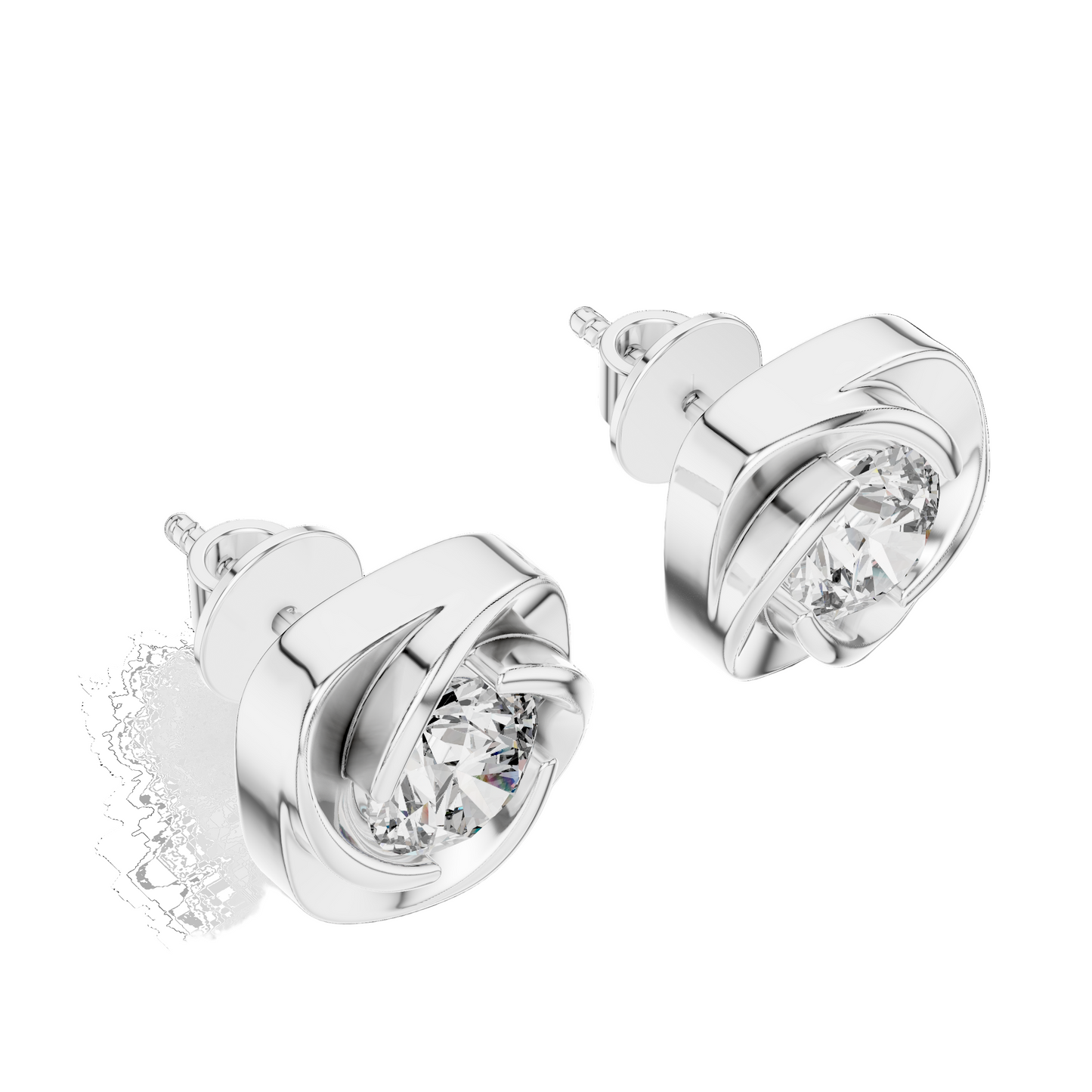 1.8 CT Diamond Earrings – Lab VVS-VS-EF CVD Diamonds in 18KT, 14KT, 10KT Gold & 925 Silver | Moissanite, Rose, Yellow, White Gold Options