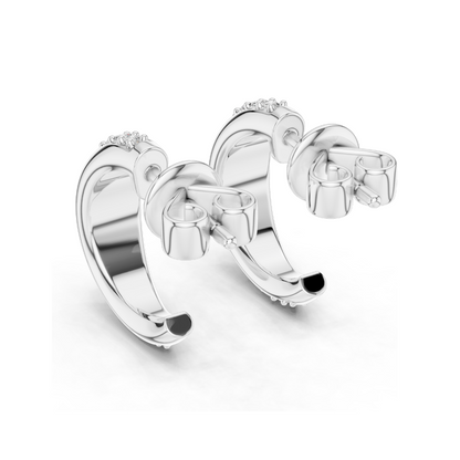 0.38 CT Lab Diamond Hoop Earrings | Round Brilliant Cut | 18KT, 14KT, 10KT Gold & 925 Silver | Rose, Yellow, White Gold | Luxury Fine Jewelry