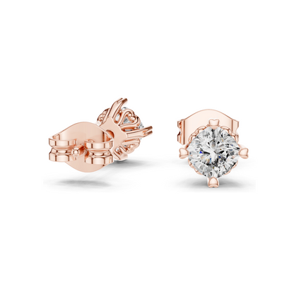 1.5 CT Lab-Created Diamond Stud Earrings | VVS-VS EF Clarity | 18KT, 14KT, 10KT Gold & 925 Silver | Rose, Yellow, White Gold & Moissanite Options