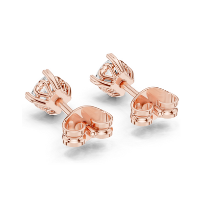 1 CT Lab Diamond Earrings for Women | VVS-VS EF Clarity | 18KT, 14KT, 10KT Gold & 925 Silver | Rose, Yellow, White Gold & Moissanite Options