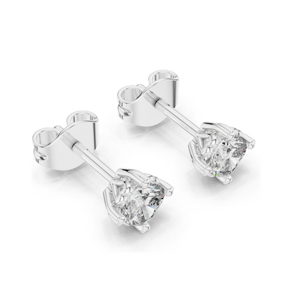 1 CT Lab Diamond Earrings for Women | VVS-VS EF Clarity | 18KT, 14KT, 10KT Gold & 925 Silver | Rose, Yellow, White Gold & Moissanite Options