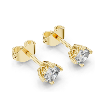 1 CT Lab Diamond Earrings for Women | VVS-VS EF Clarity | 18KT, 14KT, 10KT Gold & 925 Silver | Rose, Yellow, White Gold & Moissanite Options
