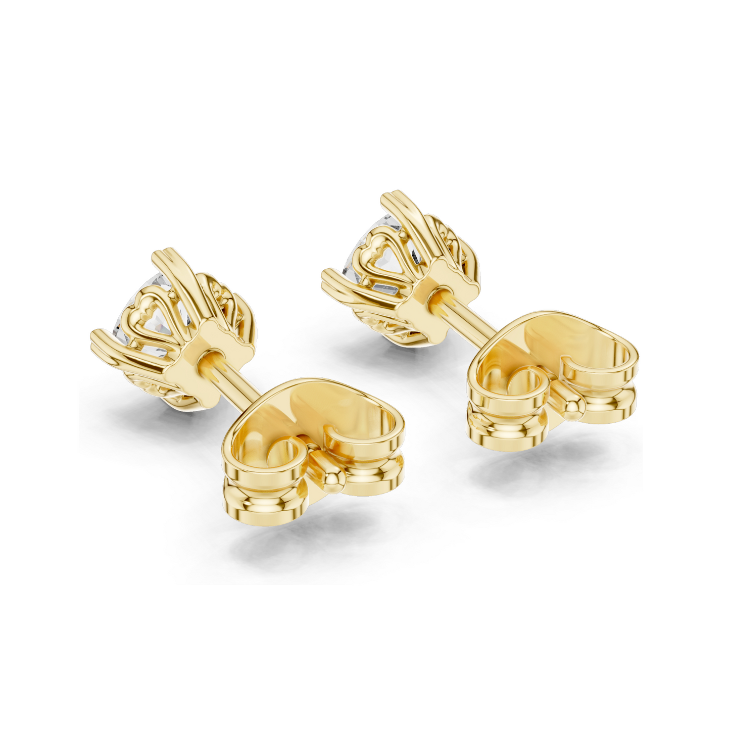 1 CT Lab Diamond Earrings for Women | VVS-VS EF Clarity | 18KT, 14KT, 10KT Gold & 925 Silver | Rose, Yellow, White Gold & Moissanite Options