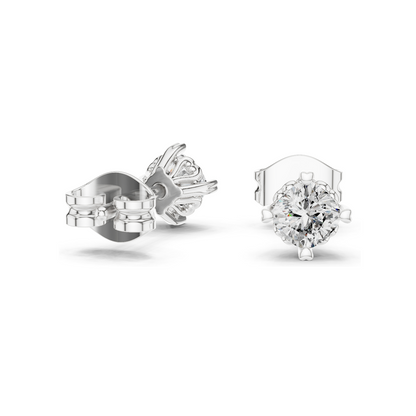 1 CT Lab Diamond Earrings for Women | VVS-VS EF Clarity | 18KT, 14KT, 10KT Gold & 925 Silver | Rose, Yellow, White Gold & Moissanite Options