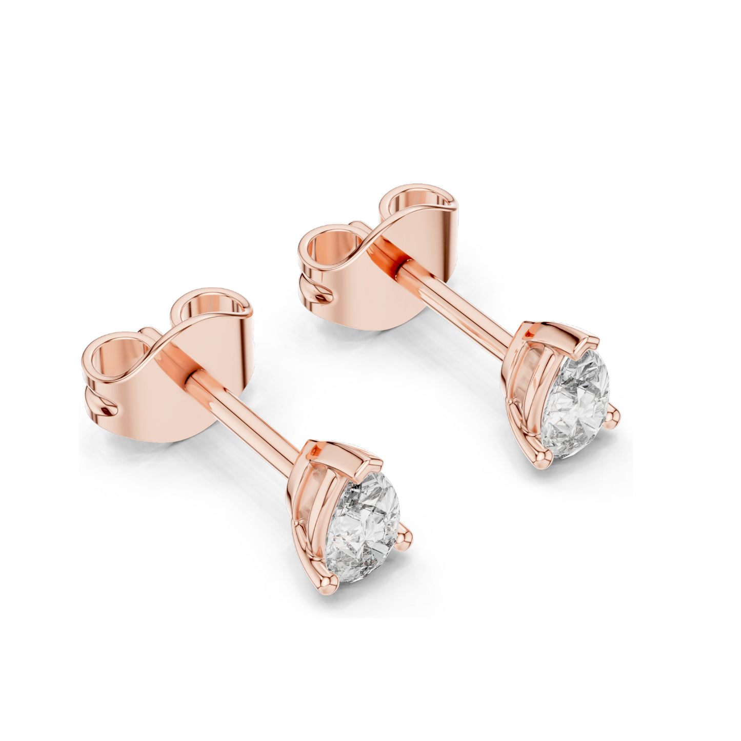 0.5 CT Lab Diamond Teardrop Earrings | VVS-VS EF Clarity | 18KT, 14KT, 10KT Gold & 925 Silver | Rose, Yellow, White Gold & Moissanite Options