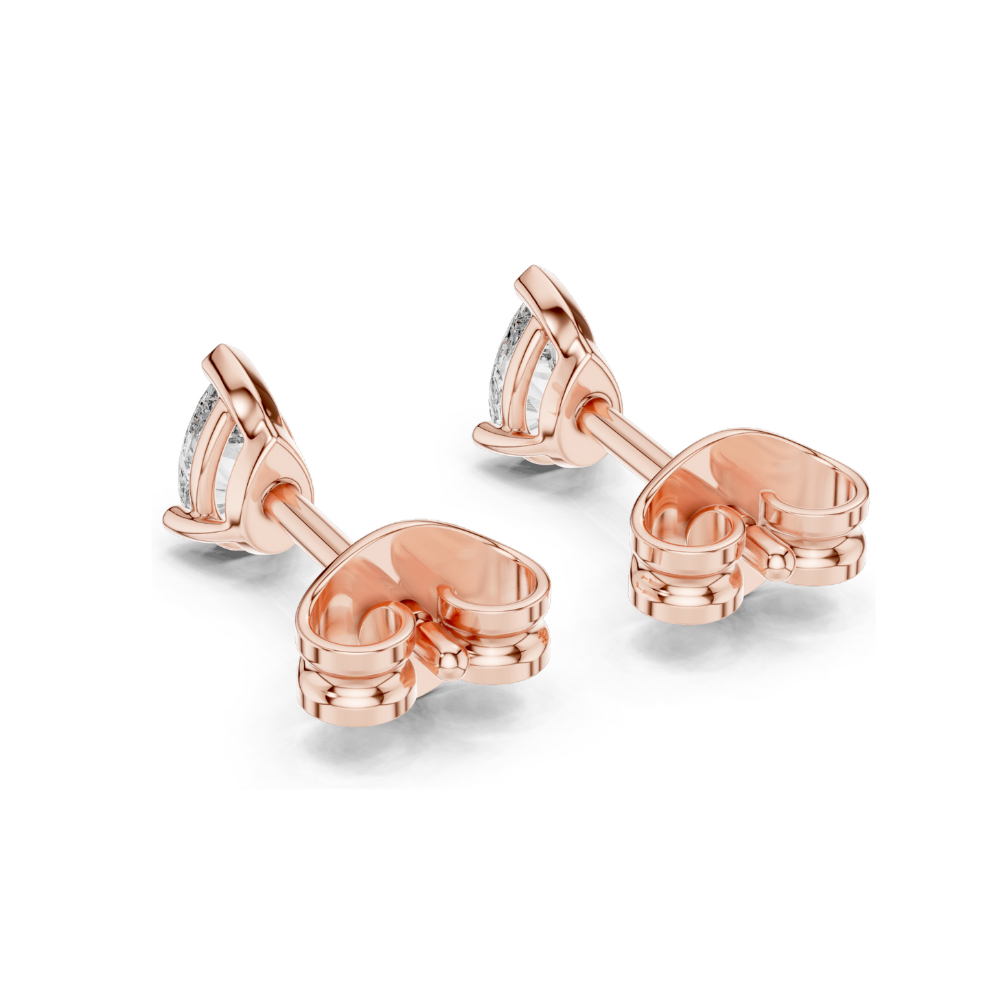 0.5 CT Lab Diamond Teardrop Earrings | VVS-VS EF Clarity | 18KT, 14KT, 10KT Gold & 925 Silver | Rose, Yellow, White Gold & Moissanite Options