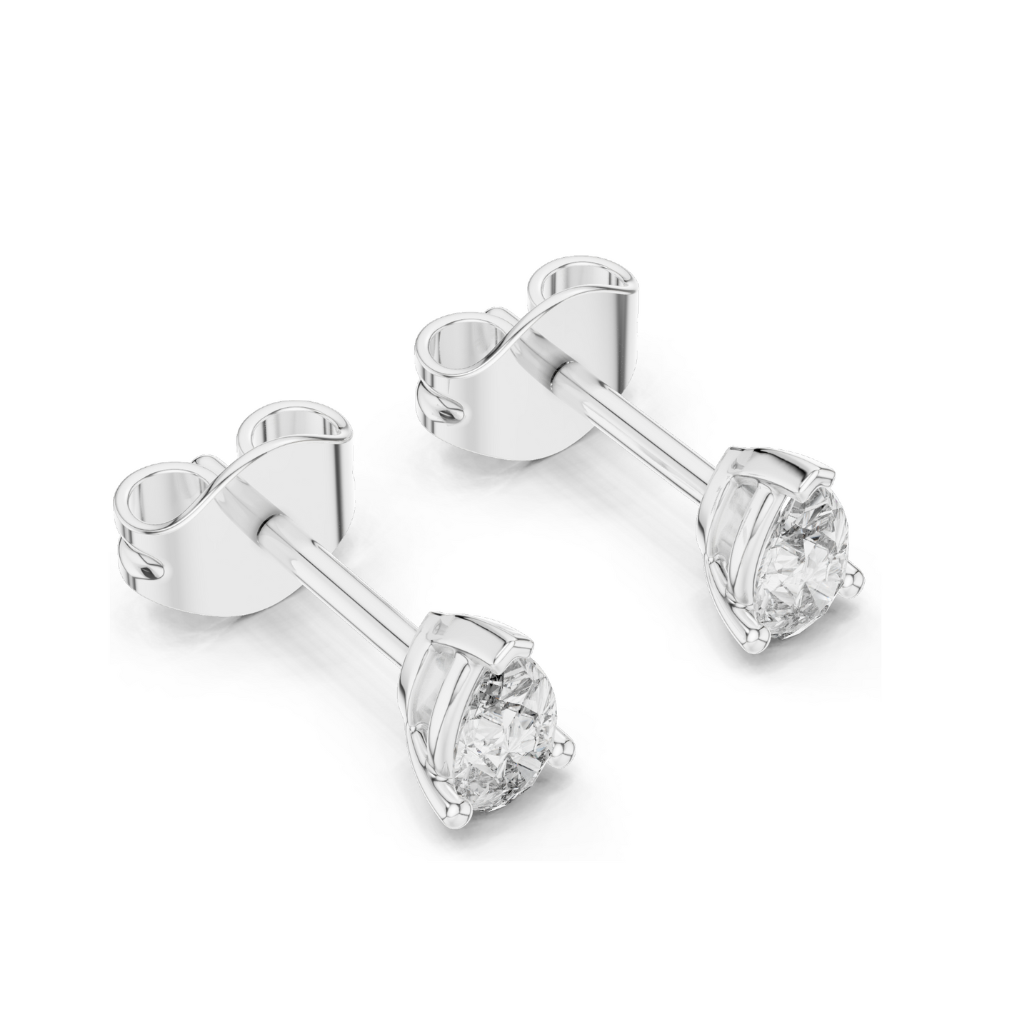 0.5 CT Lab Diamond Teardrop Earrings | VVS-VS EF Clarity | 18KT, 14KT, 10KT Gold & 925 Silver | Rose, Yellow, White Gold & Moissanite Options