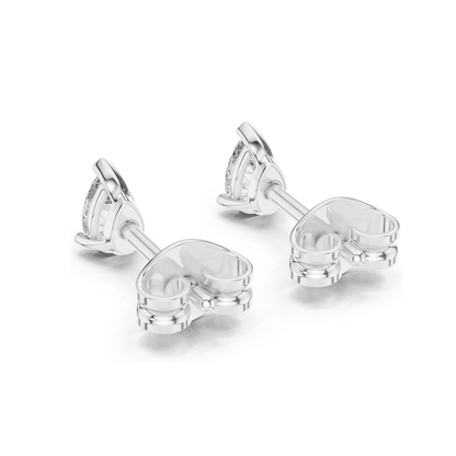 0.5 CT Lab Diamond Teardrop Earrings | VVS-VS EF Clarity | 18KT, 14KT, 10KT Gold & 925 Silver | Rose, Yellow, White Gold & Moissanite Options