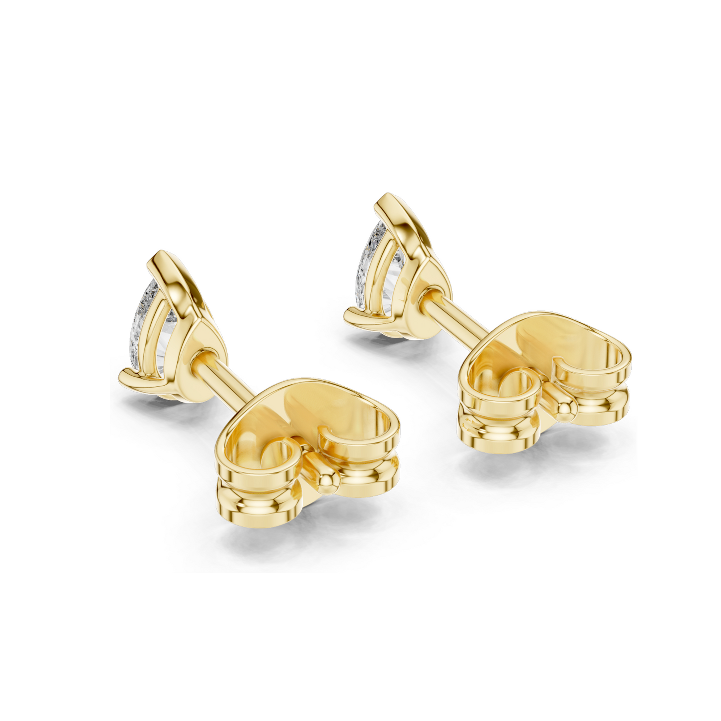 0.5 CT Lab Diamond Teardrop Earrings | VVS-VS EF Clarity | 18KT, 14KT, 10KT Gold & 925 Silver | Rose, Yellow, White Gold & Moissanite Options