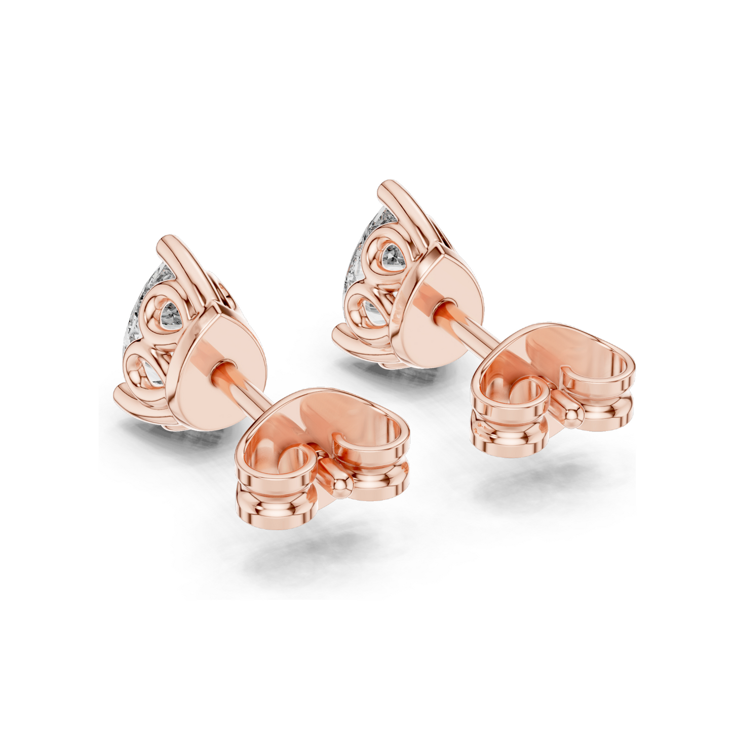 0.95 CT Lab-Grown Diamond Pear-Shaped Stud Earrings | VVS-VS EF Clarity | 18KT, 14KT, 10KT Gold & 925 Silver | Rose, Yellow, White Gold & Moissanite Options