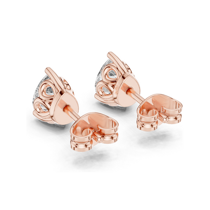 0.75 CT Lab Diamond Pear Cut Stud Earrings | VVS–VS EF Clarity | 18KT, 14KT, 10KT Gold & 925 Silver | Yellow, Rose, White Gold & Moissanite Options