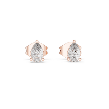 0.5 CT Lab Diamond Stud Earrings for Women | VVS-VS EF Clarity | 18KT, 14KT, 10KT Gold & 925 Silver | Rose, Yellow, White Gold & Moissanite Options