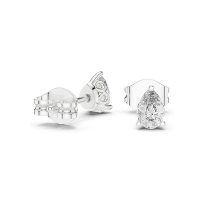 0.5 CT Lab Diamond Stud Earrings for Women | VVS-VS EF Clarity | 18KT, 14KT, 10KT Gold & 925 Silver | Rose, Yellow, White Gold & Moissanite Options