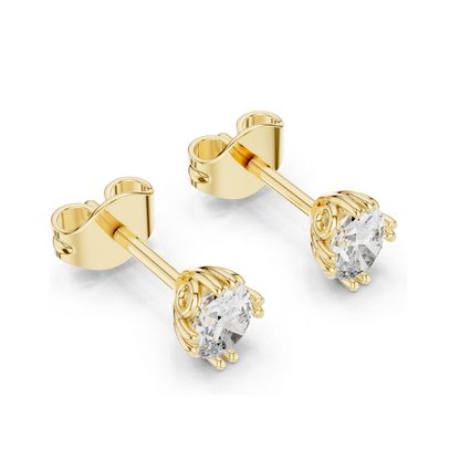 Oval Lab Diamond Earrings | 0.75 CT VVS-VS EF Clarity | 18KT, 14KT, 10KT Gold & 925 Silver | Rose, Yellow, White Gold & Moissanite Options