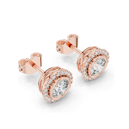 1.19 CT Lab Diamond Earrings for Women | VVS-VS EF Clarity | 18KT, 14KT, 10KT Gold & 925 Silver | Rose, Yellow, White Gold & Moissanite Options