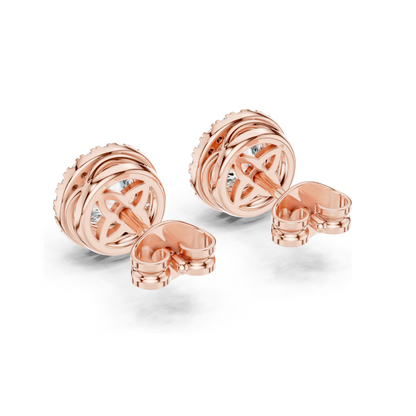 1.19 CT Lab Diamond Earrings for Women | VVS-VS EF Clarity | 18KT, 14KT, 10KT Gold & 925 Silver | Rose, Yellow, White Gold & Moissanite Options