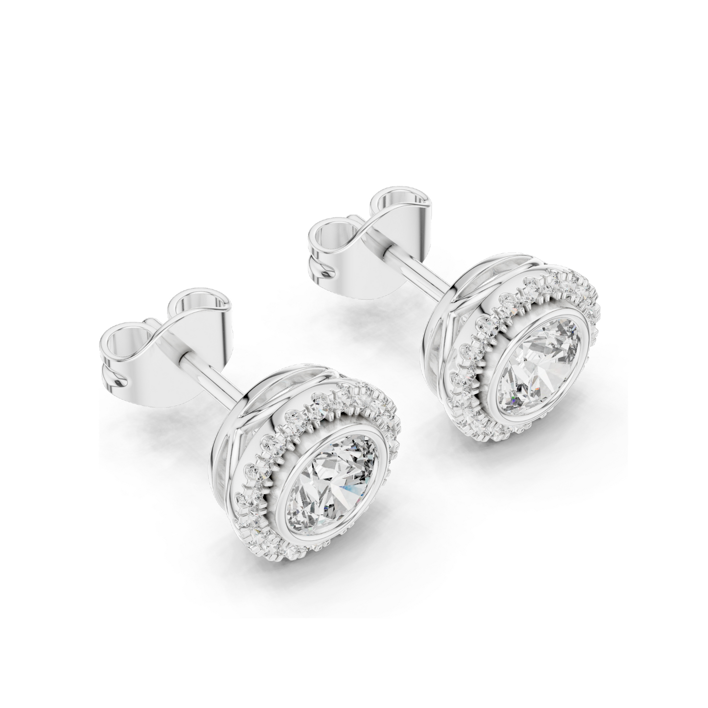 1.19 CT Lab Diamond Earrings for Women | VVS-VS EF Clarity | 18KT, 14KT, 10KT Gold & 925 Silver | Rose, Yellow, White Gold & Moissanite Options