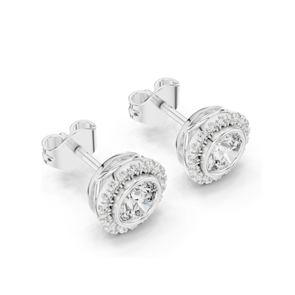 1.19 CT Lab Diamond Earrings for Women | VVS-VS EF Clarity | 18KT, 14KT, 10KT Gold & 925 Silver | Rose, Yellow, White Gold & Moissanite Options
