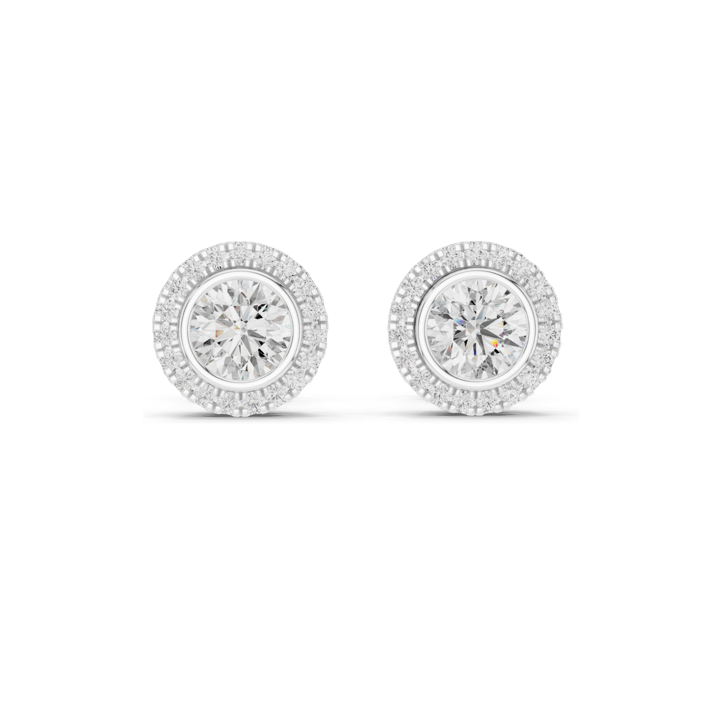 1.19 CT Lab Diamond Earrings for Women | VVS-VS EF Clarity | 18KT, 14KT, 10KT Gold & 925 Silver | Rose, Yellow, White Gold & Moissanite Options
