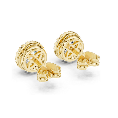 1.19 CT Lab Diamond Earrings for Women | VVS-VS EF Clarity | 18KT, 14KT, 10KT Gold & 925 Silver | Rose, Yellow, White Gold & Moissanite Options