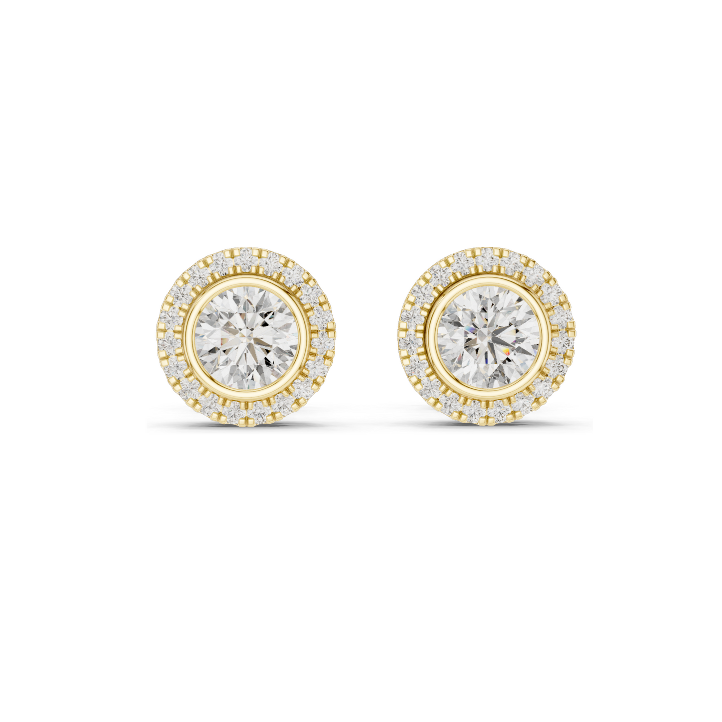 1.19 CT Lab Diamond Earrings for Women | VVS-VS EF Clarity | 18KT, 14KT, 10KT Gold & 925 Silver | Rose, Yellow, White Gold & Moissanite Options