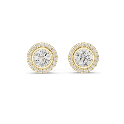 1.19 CT Lab Diamond Earrings for Women | VVS-VS EF Clarity | 18KT, 14KT, 10KT Gold & 925 Silver | Rose, Yellow, White Gold & Moissanite Options