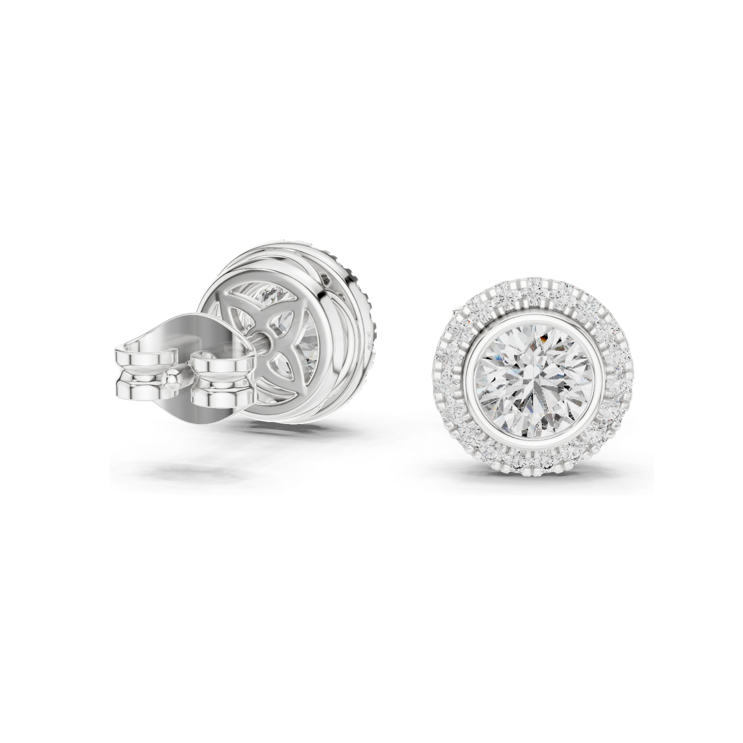 1.19 CT Lab Diamond Earrings for Women | VVS-VS EF Clarity | 18KT, 14KT, 10KT Gold & 925 Silver | Rose, Yellow, White Gold & Moissanite Options