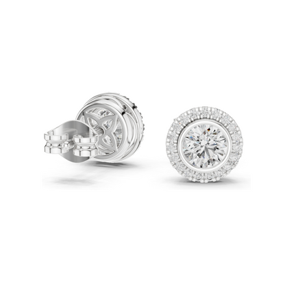 1.19 CT Lab Diamond Earrings for Women | VVS-VS EF Clarity | 18KT, 14KT, 10KT Gold & 925 Silver | Rose, Yellow, White Gold & Moissanite Options