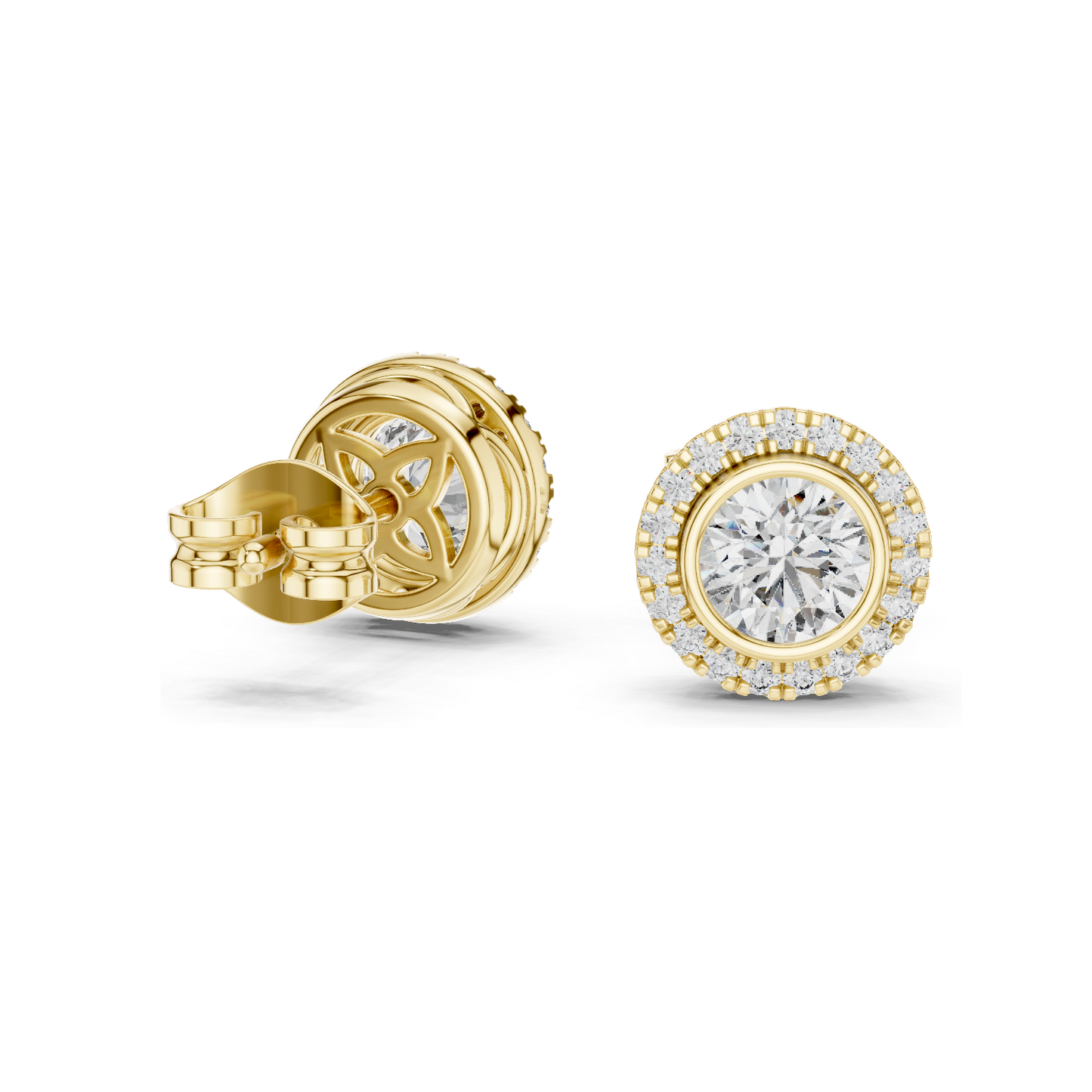 1.19 CT Lab Diamond Earrings for Women | VVS-VS EF Clarity | 18KT, 14KT, 10KT Gold & 925 Silver | Rose, Yellow, White Gold & Moissanite Options