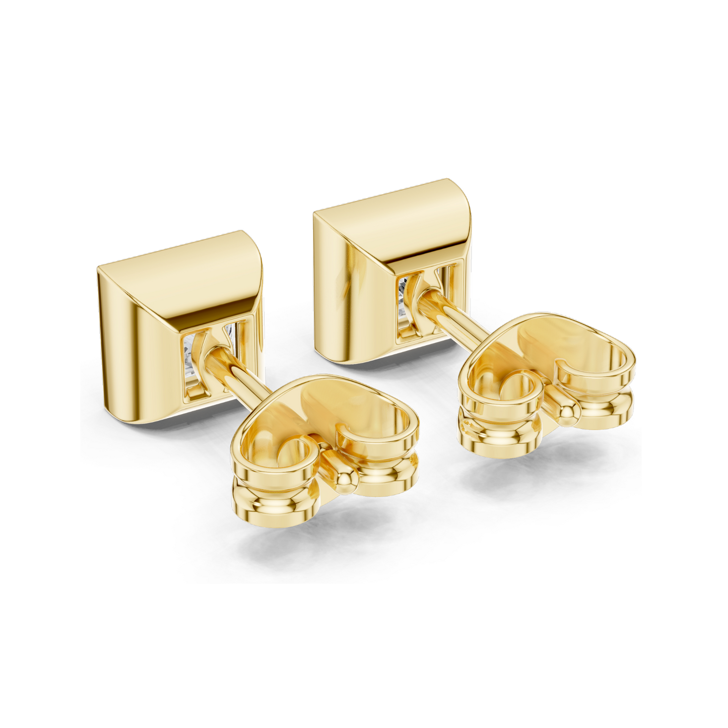 0.88 CT Lab Diamond Princess Cut Earrings for Women | VVS-VS EF Clarity | 18KT, 14KT, 10KT Gold & 925 Silver | Rose, Yellow, White Gold & Moissanite Options