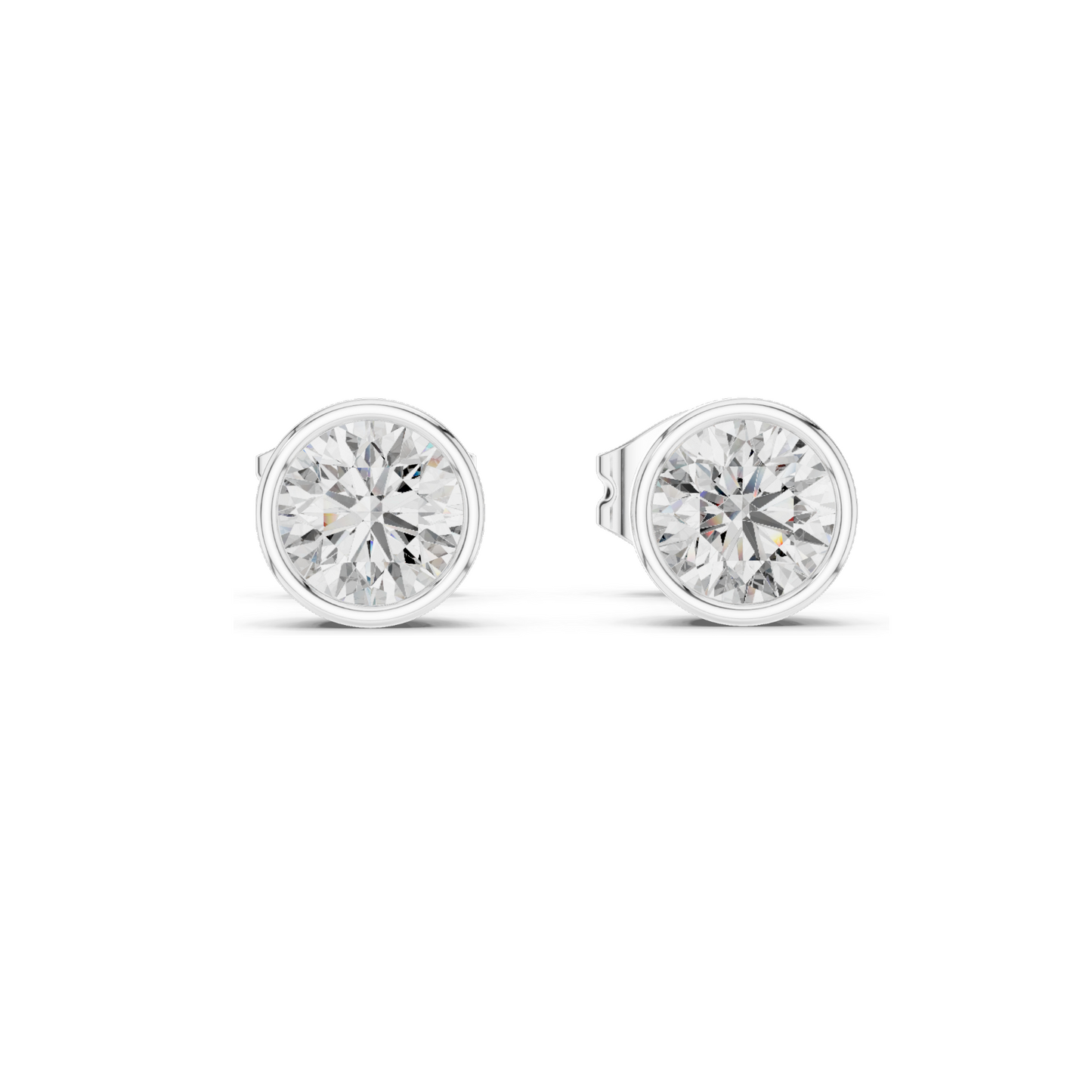 1 CT Lab Diamond Stud Earrings for Women | VVS-VS Clarity | 18KT, 14KT, 10KT Gold & 925 Silver | Rose, Yellow, White Gold & Moissanite Options