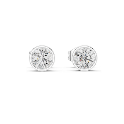 1 CT Lab Diamond Stud Earrings for Women | VVS-VS Clarity | 18KT, 14KT, 10KT Gold & 925 Silver | Rose, Yellow, White Gold & Moissanite Options