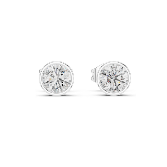 1 CT Lab Diamond Stud Earrings for Women | VVS-VS Clarity | 18KT, 14KT, 10KT Gold & 925 Silver | Rose, Yellow, White Gold & Moissanite Options