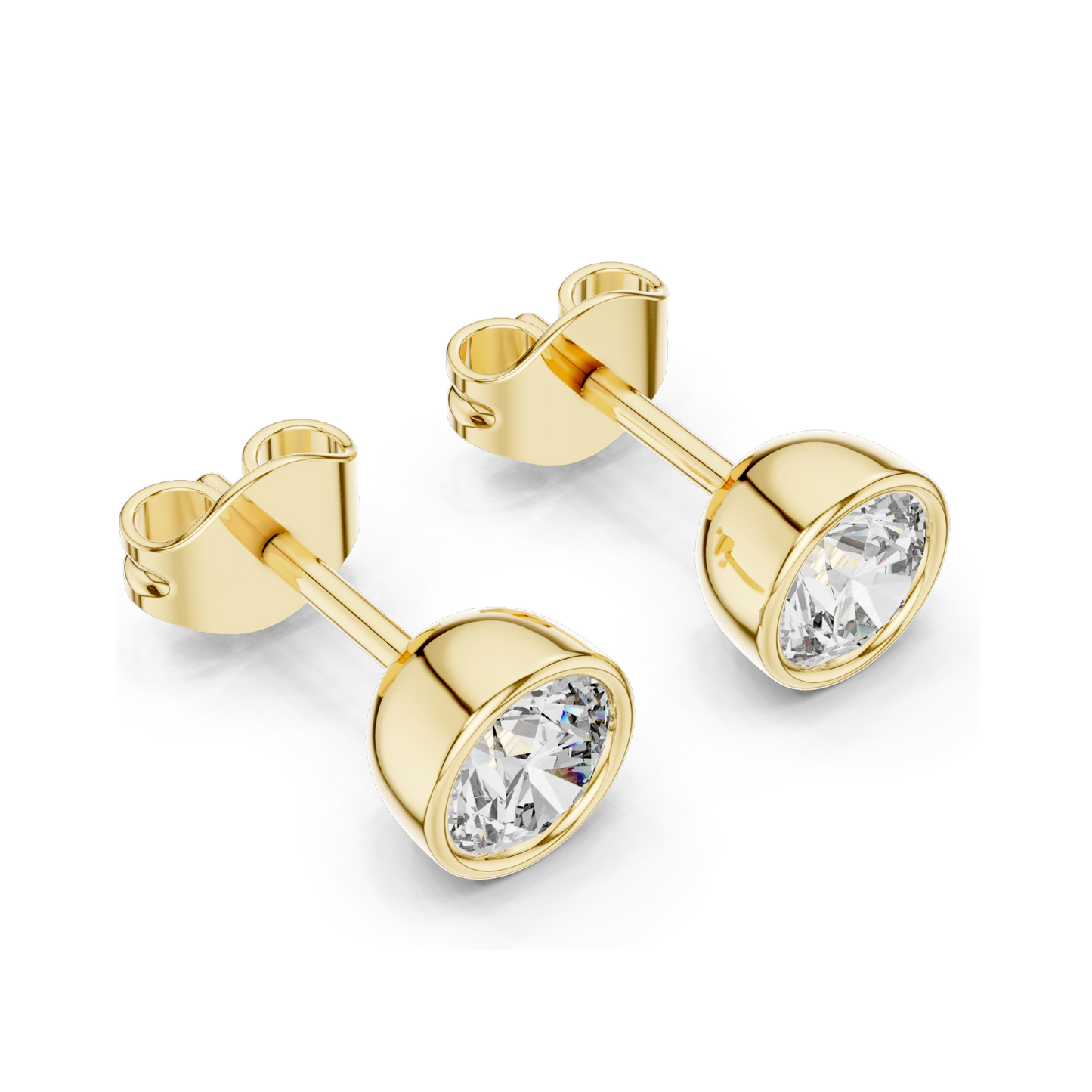 1 CT Lab Diamond Stud Earrings for Women | VVS-VS Clarity | 18KT, 14KT, 10KT Gold & 925 Silver | Rose, Yellow, White Gold & Moissanite Options