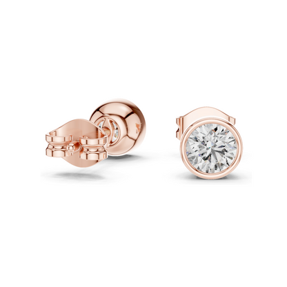 1 CT Lab Diamond Stud Earrings for Women | VVS-VS Clarity | 18KT, 14KT, 10KT Gold & 925 Silver | Rose, Yellow, White Gold & Moissanite Options